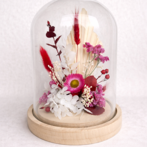 Cloche en fleurs séchées