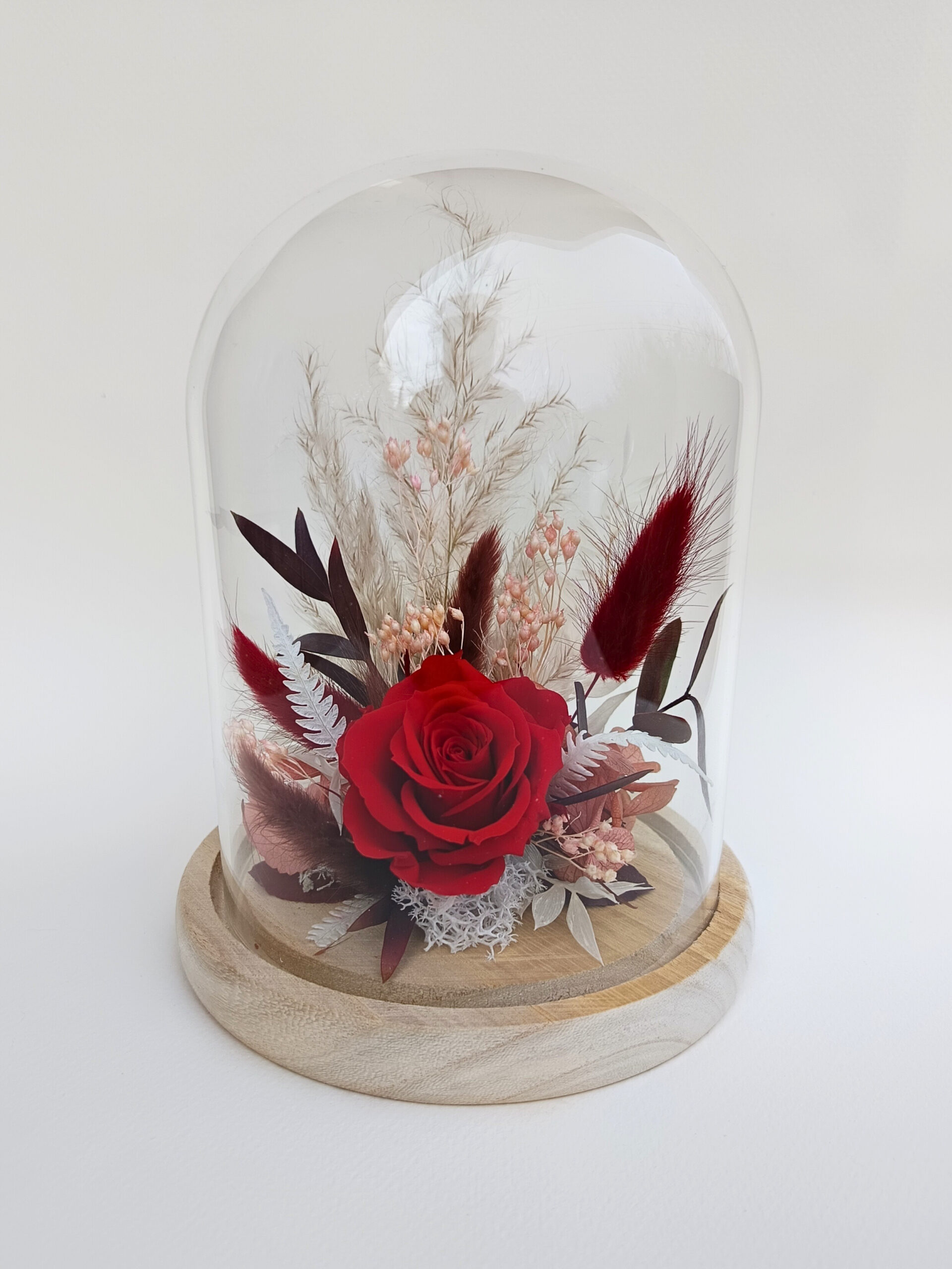 Cloche en fleurs séchées
