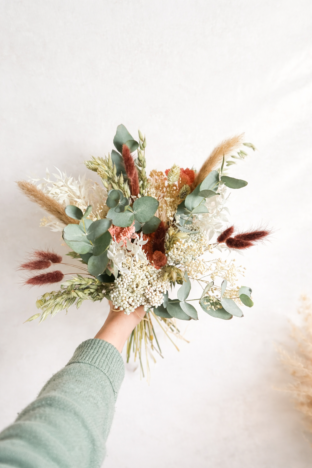 bouquet fleurs séchées, doux murmure