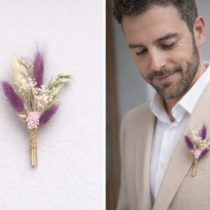 boutonnière mariage 